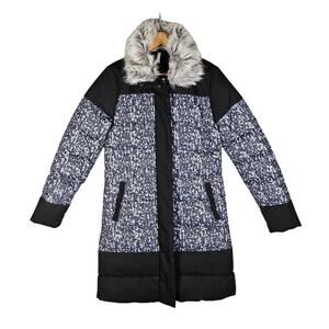 FABLETICS WOMEN'S WACO WINTER COAT - SIZE S - FAUX FUR HOOD PADDED ZIP POCKETS